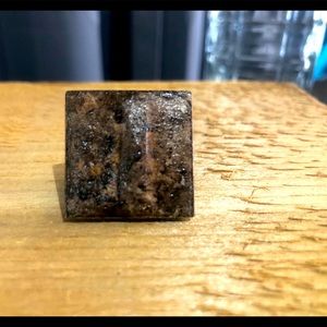 Unisex Handcrafted Adjustable Concrete Ring